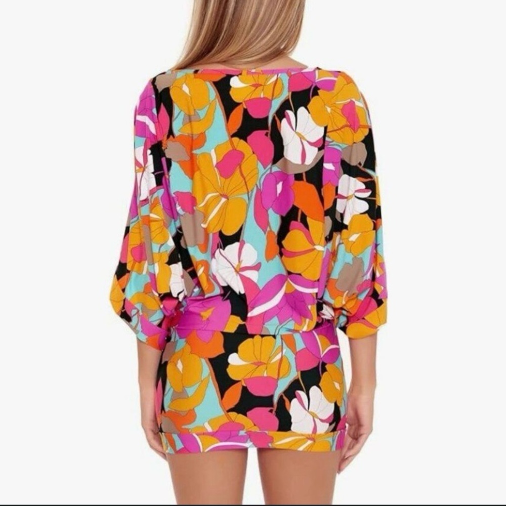 Trina Turk Gemini Tunic Swim Cover Up Size Small NWT - Picture 5 of 13